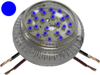 Einschweissgehäuse für 20mm LED - Einbau Rücklicht, 24 x 24 x 14mm