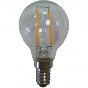 100pcs E-14 G45 FILAMENT LED BULB 220V 2W 2400-2600K