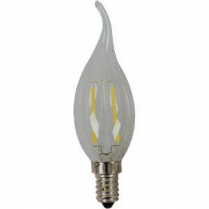 100pcs E-14 CANDLE FILAMENT LED BULB 220V 2W 2800K