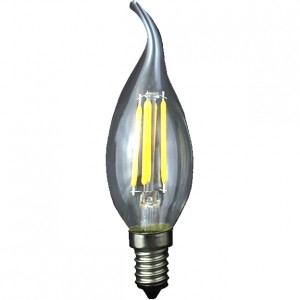 100pcs E-14 CANDLE FILAMENT LED BULB 220V 4W 2800K