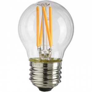 100pcs E-27 G45 FILAMENT LED BULB 220V 4W 2400-2600K