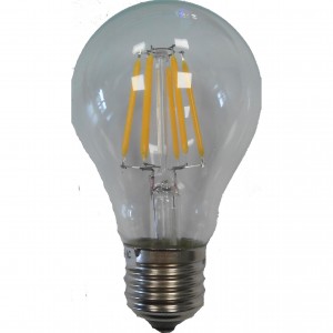 100pcs E-27 A60 FILAMENT LED BULB 220V 6W 3500K