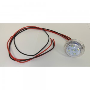 55mm LED Flasher White 4W 24V AC/DC