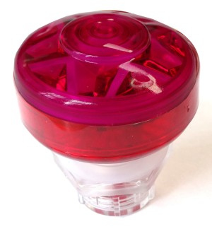 H: E-10 UFO LED 240 VAC pink